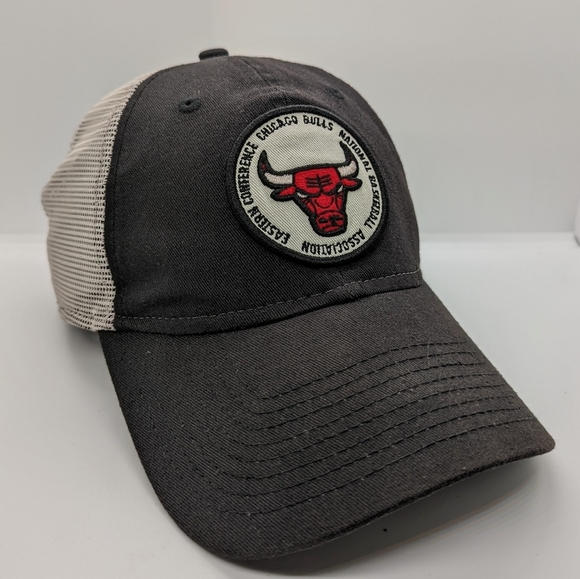 New Era Chicago Bulls NBA Eastern Conferernce LOGO Snapback Hat Black OSFM Cap - Picture 3 of 9